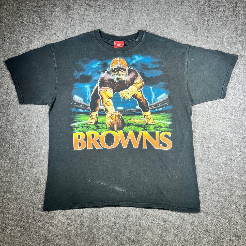 Y2K Cleveland Browns NFL Football T-Shirt Black XL